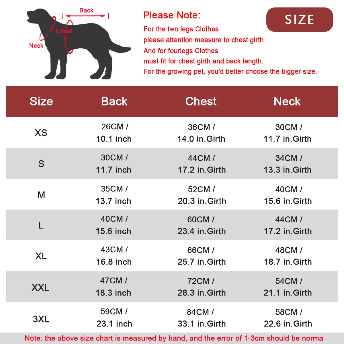 Warm Winter Dog Coat for Small & Large Dogs Christmas Pet Clothing