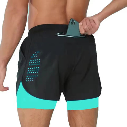 Men's Quick Dry 2 in 1 Running Shorts