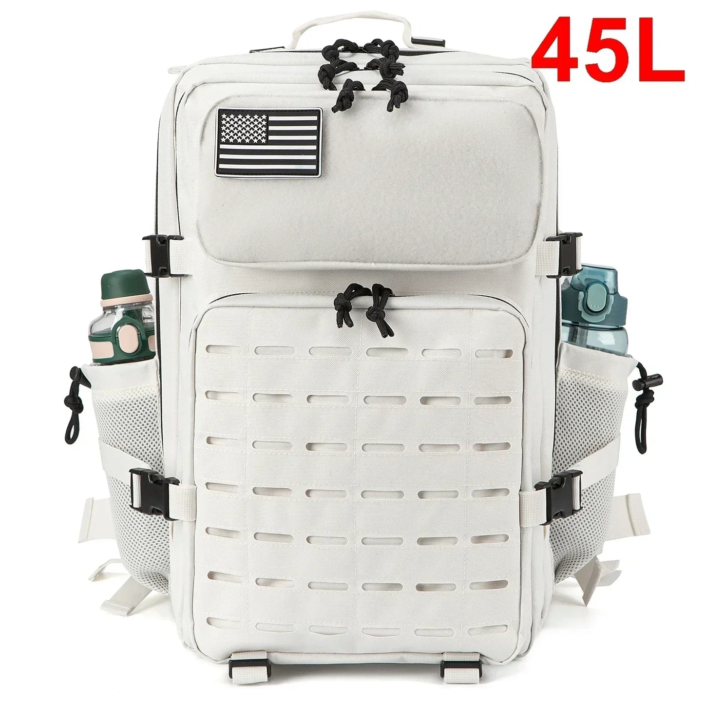 25L or 45L Tactical Hiking Backpack with Bottle Holder