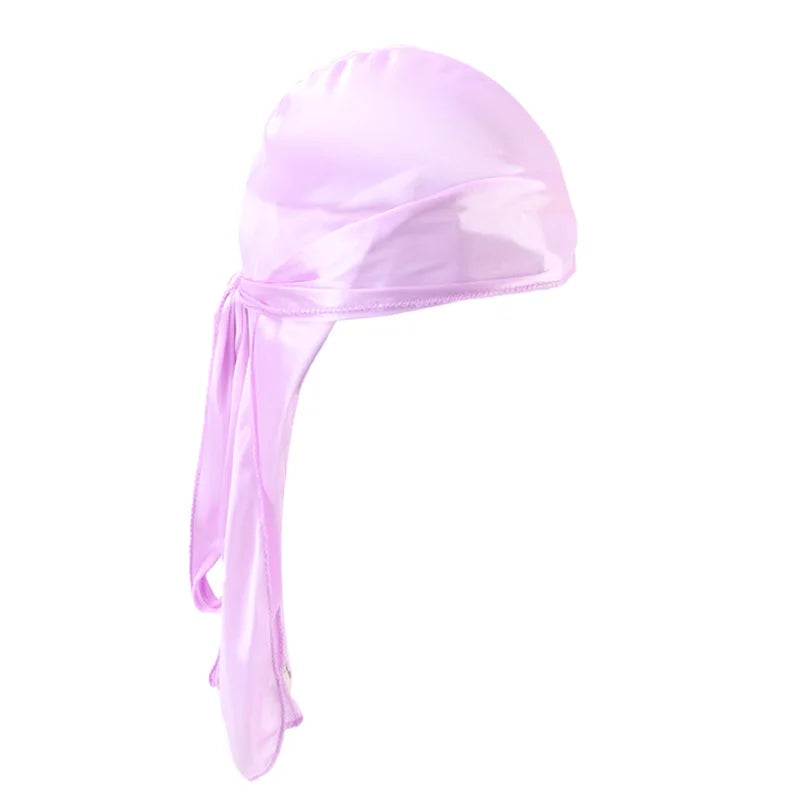 Unisex Silky Long Tail Durag Headwrap