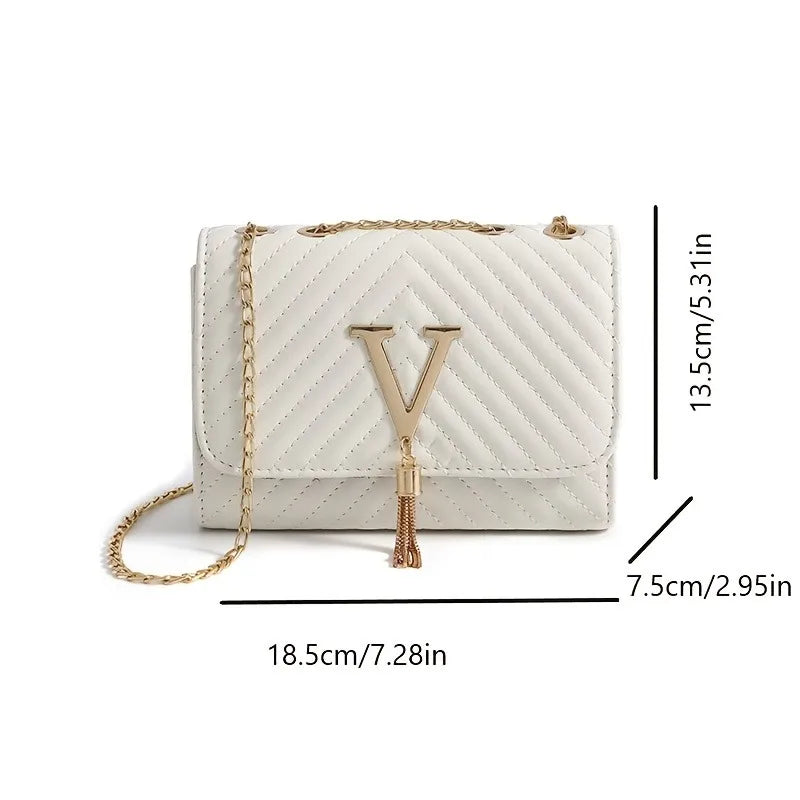 Embroidered Sequin Tassel Crossbody Clutch Bag for Women