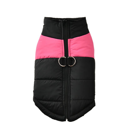 Warm Waterproof Dog Jacket with D-Ring for Small & Large Dogs