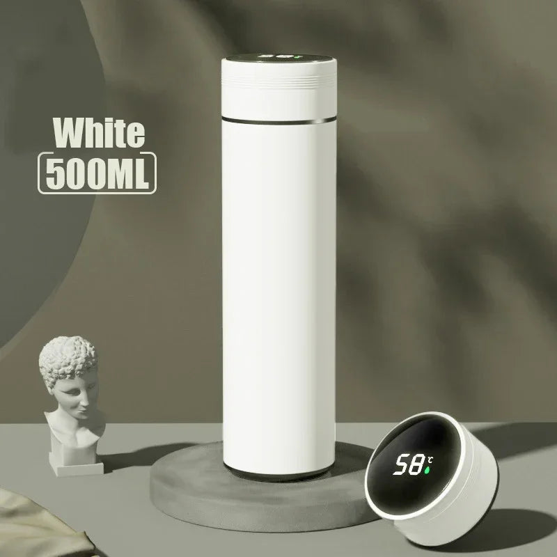 500ml Stainless Steel Temperature Display Thermos Bottle