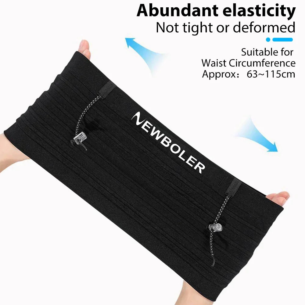 Elastic Running Waist Bag and Race Number Belt