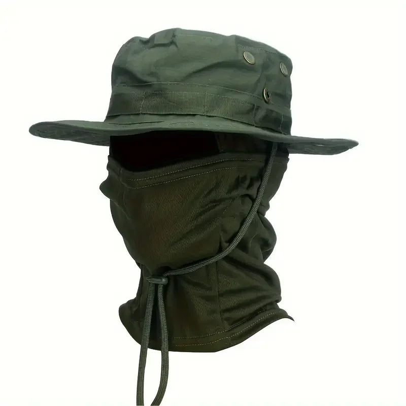 Camouflage Boonie Hat and Balaclava Outdoor Set