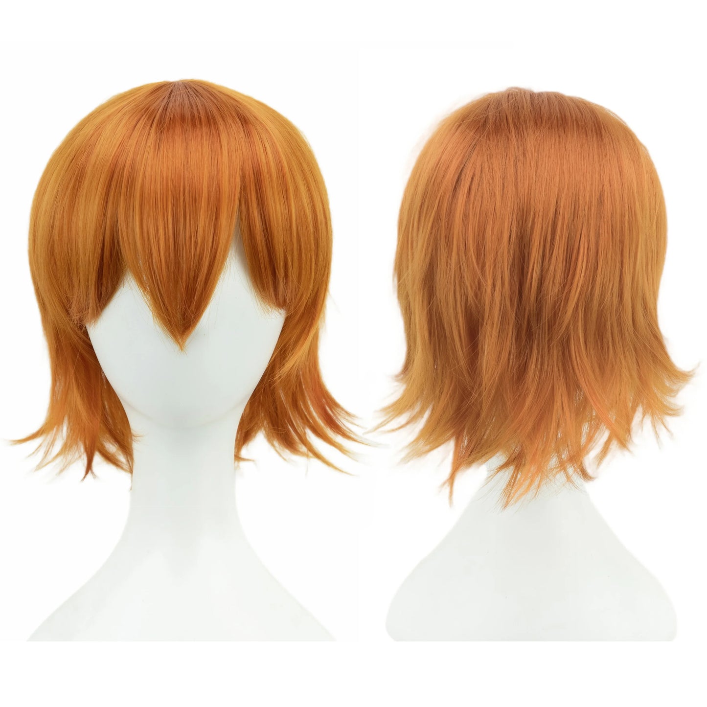 Unisex 12 Inch Short Bob Cosplay Wig with Bangs