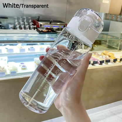 780ml Leak Proof Transparent Sports Water Bottle