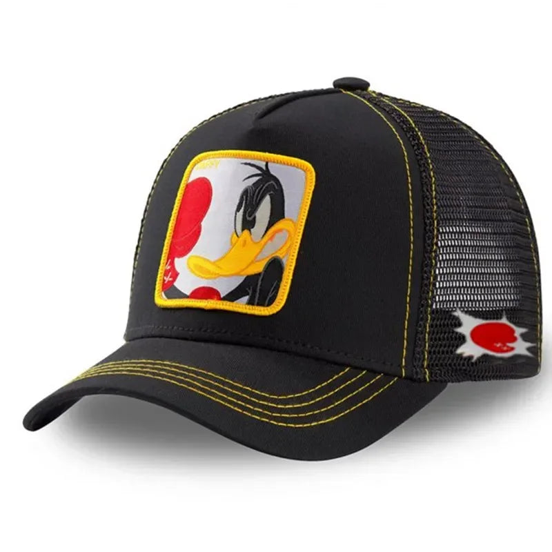 Unisex Anime Cartoon Snapback Trucker Baseball Cap