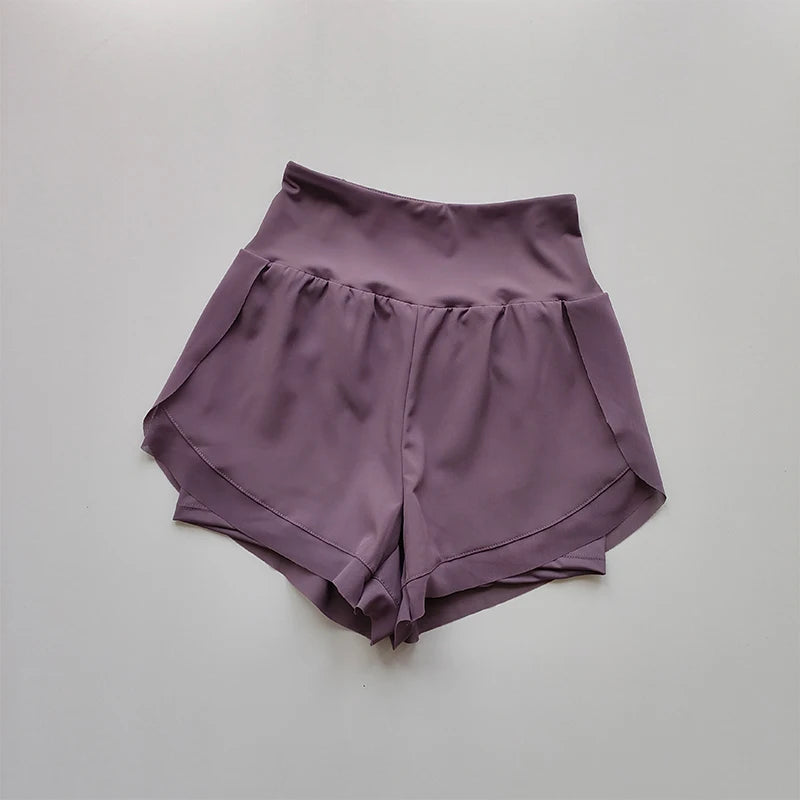 Women's High Waist 2 in 1 Quick Dry Running Shorts