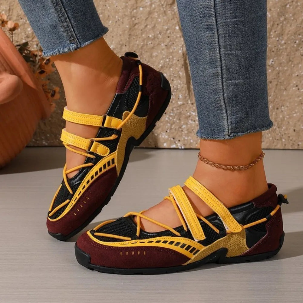 Women's Breathable Non Slip Mary Jane Sneakers