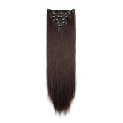 WIGSIN 24 Inch 7 Piece Straight Clip In Hair Extensions