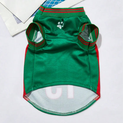 Breathable Mesh Basketball Jersey for Dogs & Cats Summer Pet Clothing