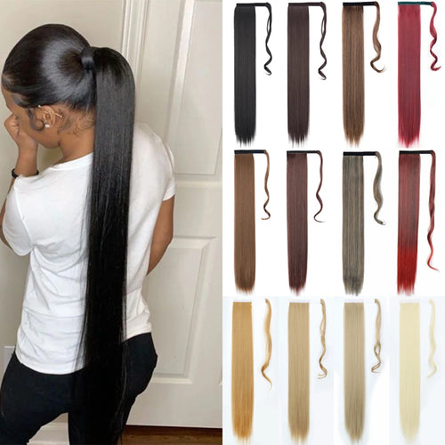 Long Straight Wrap Around Ponytail Hair Extension