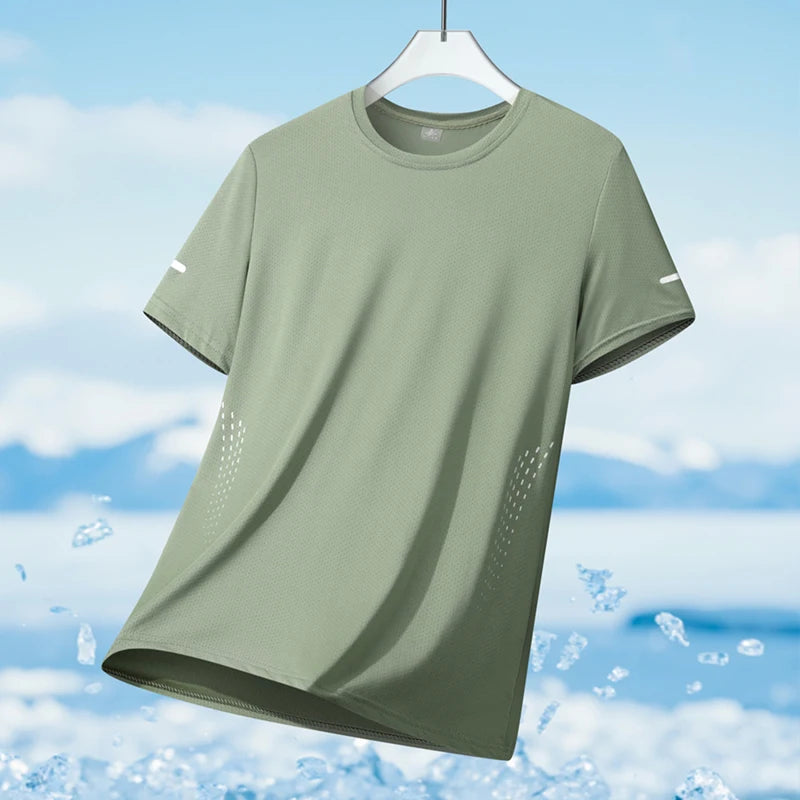Men's Quick Dry Reflective Running T Shirt