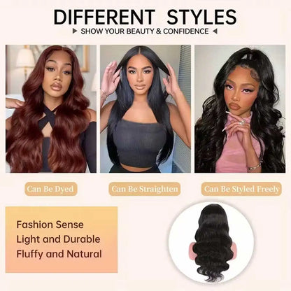 250% Body Wave Glueless HD Lace Front Human Hair Wig 13x4 13x6