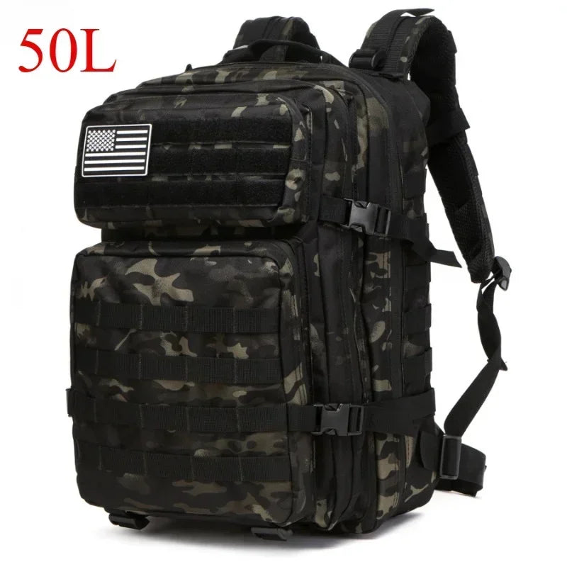 25L or 50L MOLLE Tactical Hiking Backpack