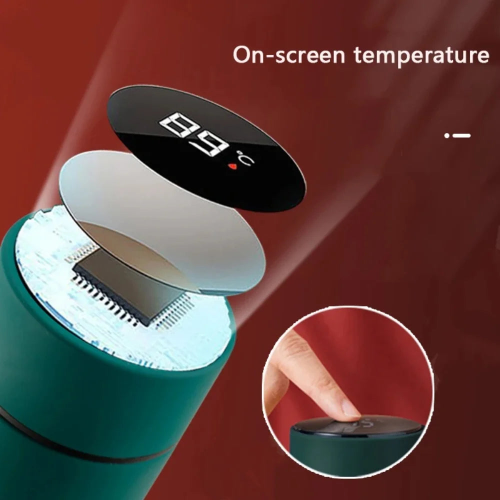 Style 304 Stainless Steel Thermos Bottle with Temperature Display