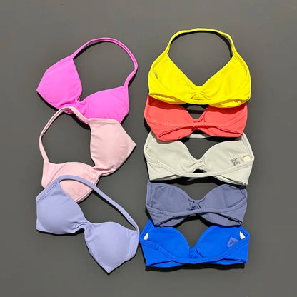 Women's High Support Strappy Halter Sports Bra