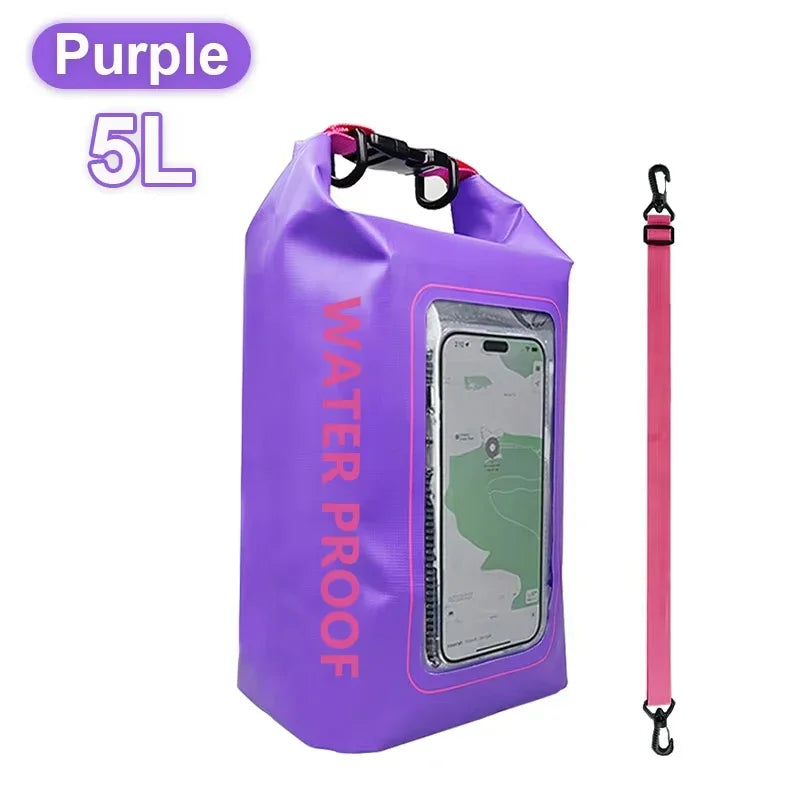 2L or 5L Waterproof Touch Screen Dry Bag