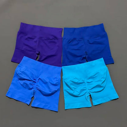 Women's Seamless Scrunch Butt Gym Biker Shorts