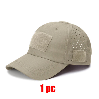 1 or 2 Pack Men's Camouflage Outdoor Baseball Caps