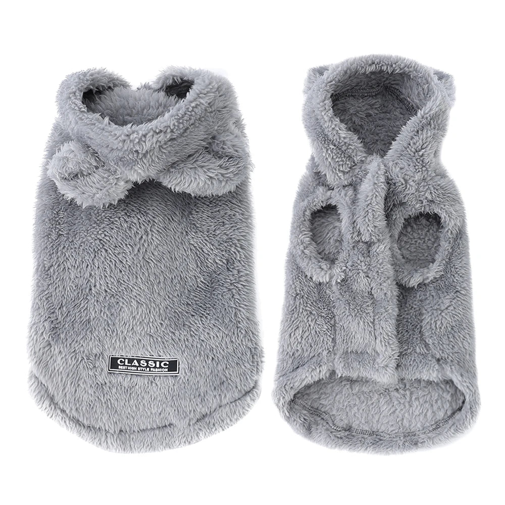 Soft Fleece Pet Hoodie Jacket for Small & Medium Dogs and Cats