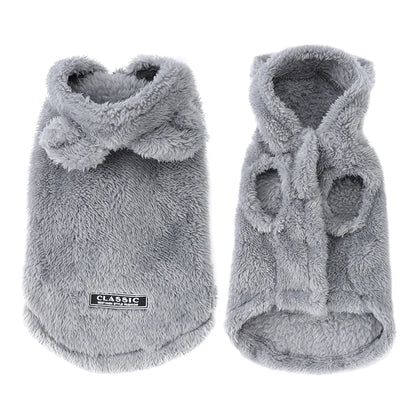 Soft Fleece Pet Hoodie Jacket for Small & Medium Dogs and Cats
