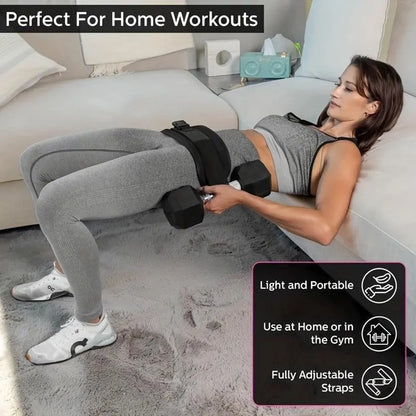 Adjustable Weighted Waist Belt for Home Workouts