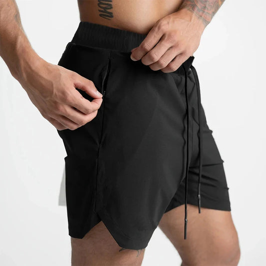 Men's Quick Dry Woven Running Fitness Shorts
