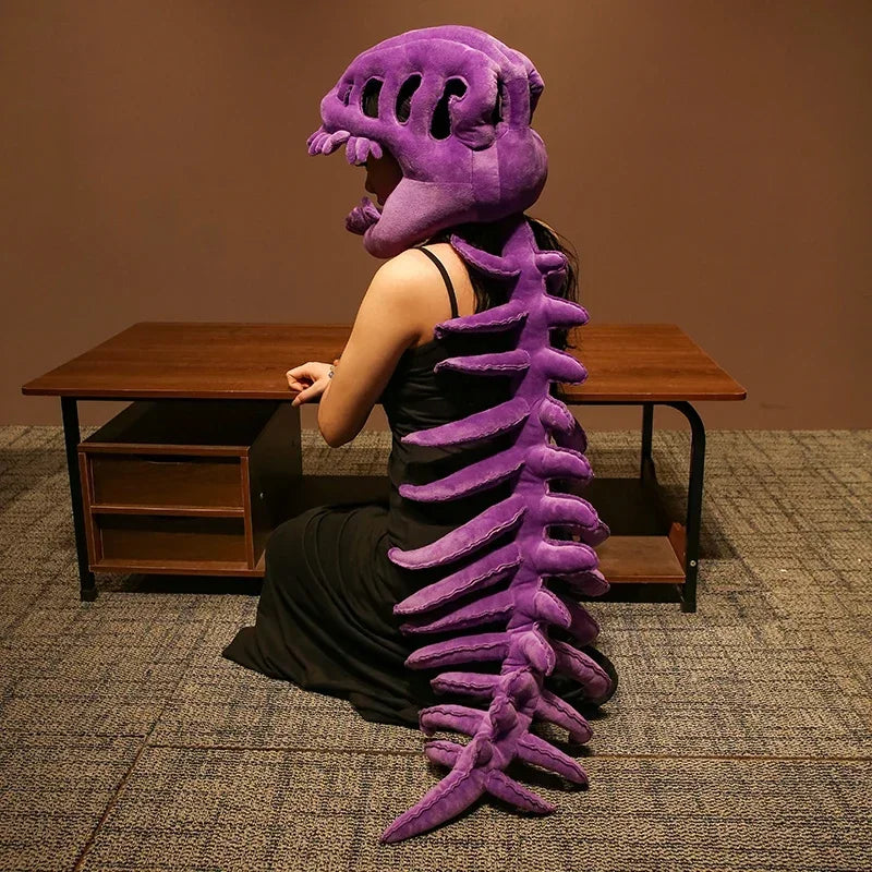 Realistic Dinosaur Skeleton Costume Set with Funny Headgear