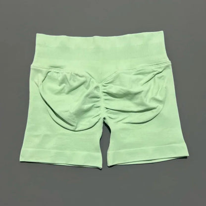Women Fitness Workout Shorts Yoga High Waist Lift Butt Fitness Shorts Gym Running Sportswear Women Push Up Gym Leggings