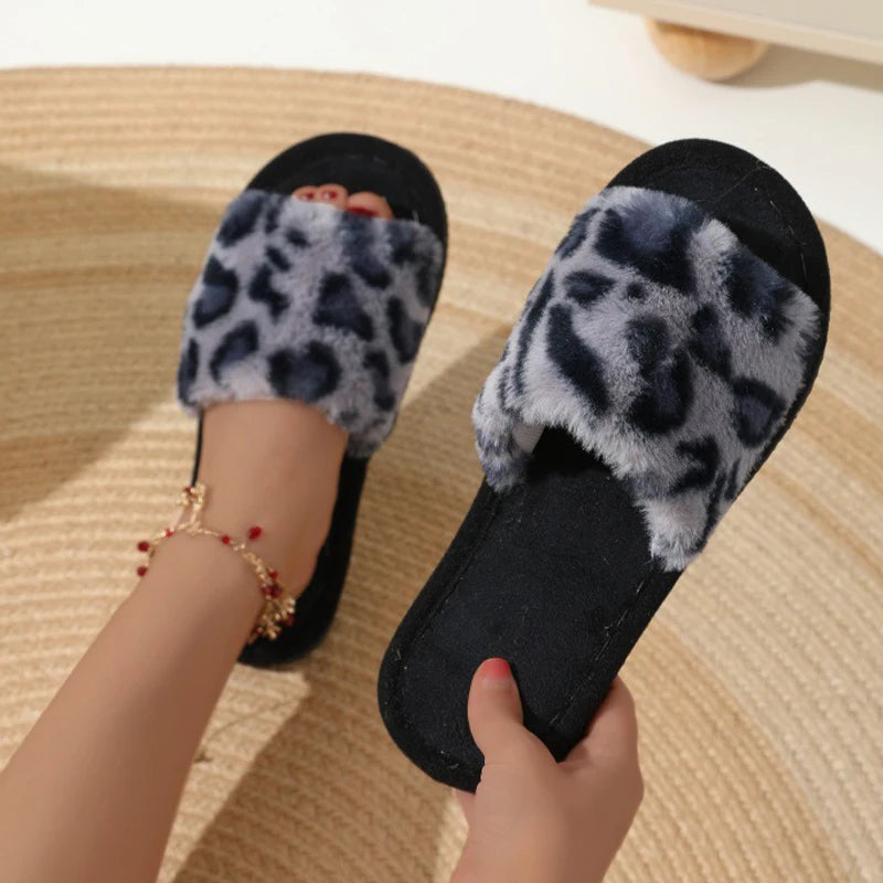 Women's Warm Plush EVA Non Slip House Slippers