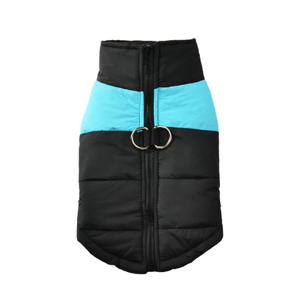 Warm Waterproof Dog Jacket with D-Ring for Small & Large Dogs