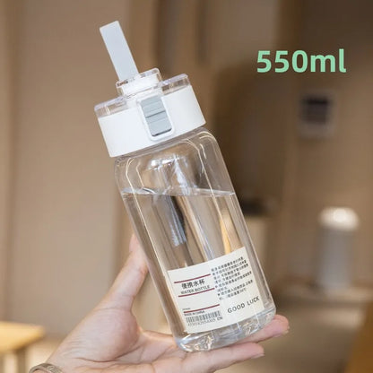 Portable Transparent Kawaii Sports Water Bottle