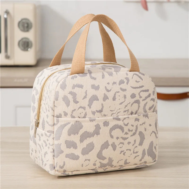 Ink Pattern Insulated Lunch Bag for Travel & Picnic