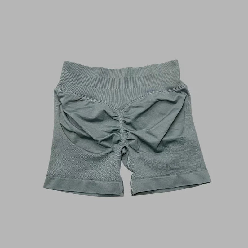 Women's Seamless Scrunch Butt Gym Biker Shorts