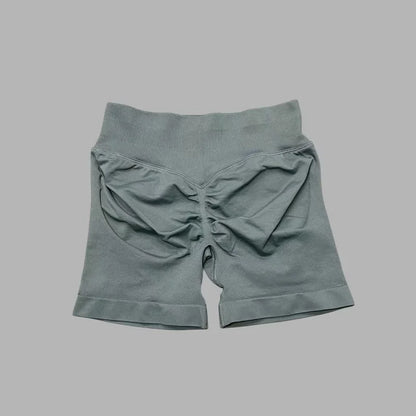 Women's Seamless Scrunch Butt Gym Biker Shorts