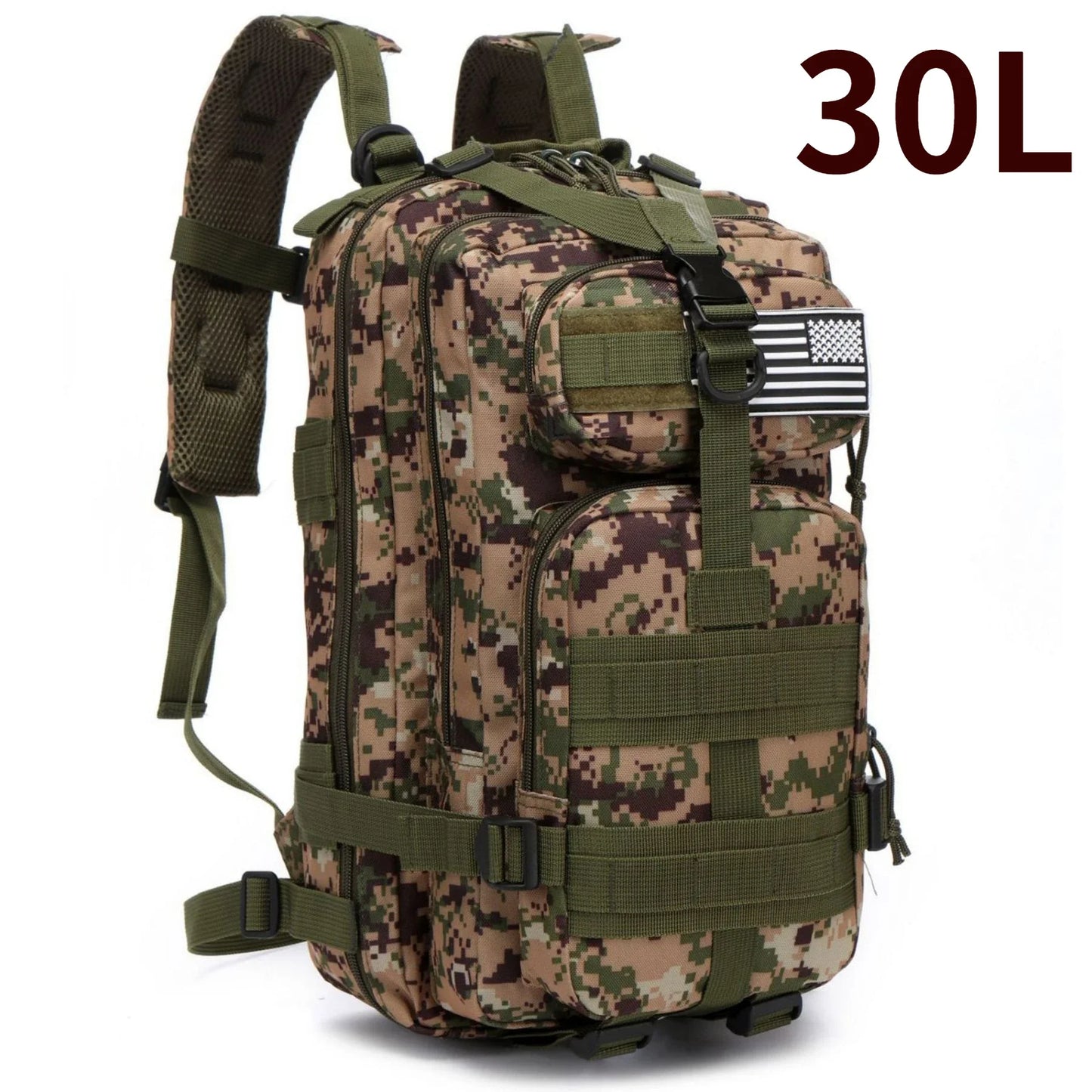 30L or 50L Waterproof Tactical Hiking Backpack