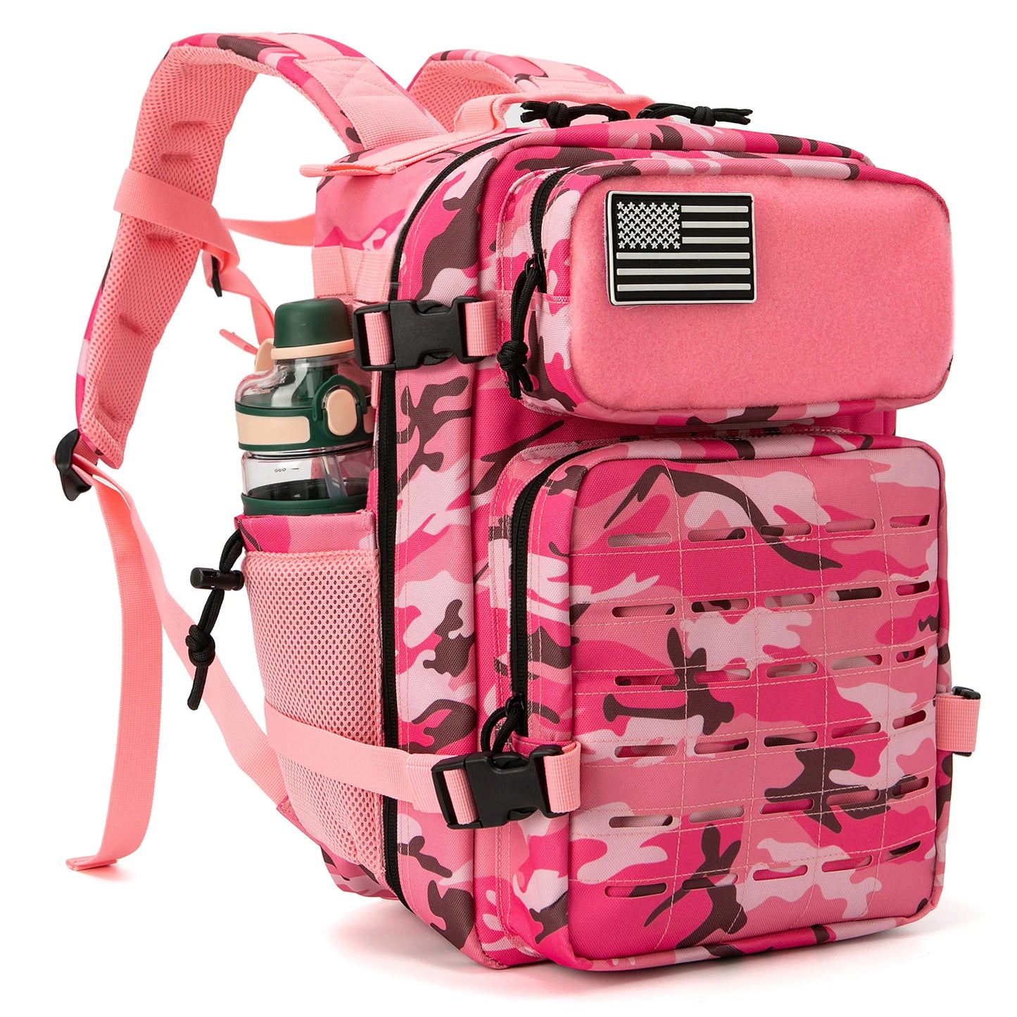25L MOLLE Tactical Hiking Backpack with Dual Bottle Holders