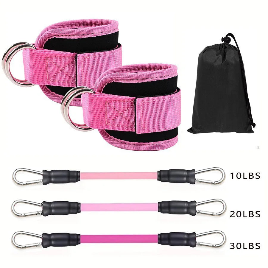 Ankle Strap Resistance Band Set for Fitness Training