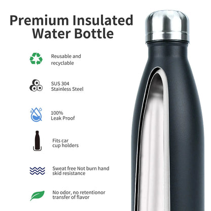 WATERSY 500ml Stainless Steel Insulated Water Bottle