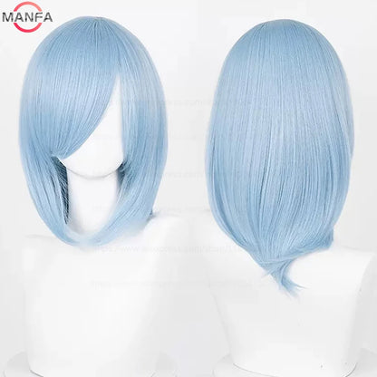 40cm Heat Resistant Anime Cosplay Wig with Bangs