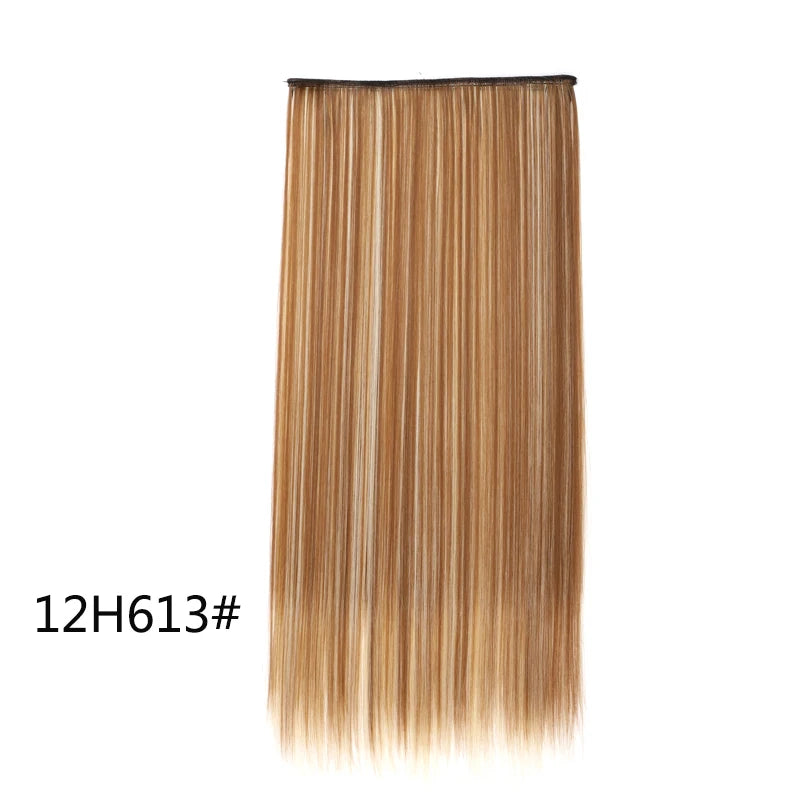 Women's 24 Inch 5 Clip Straight Synthetic Hair Extension