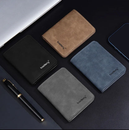 Men's Minimalist Anti Theft PU Leather Wallet