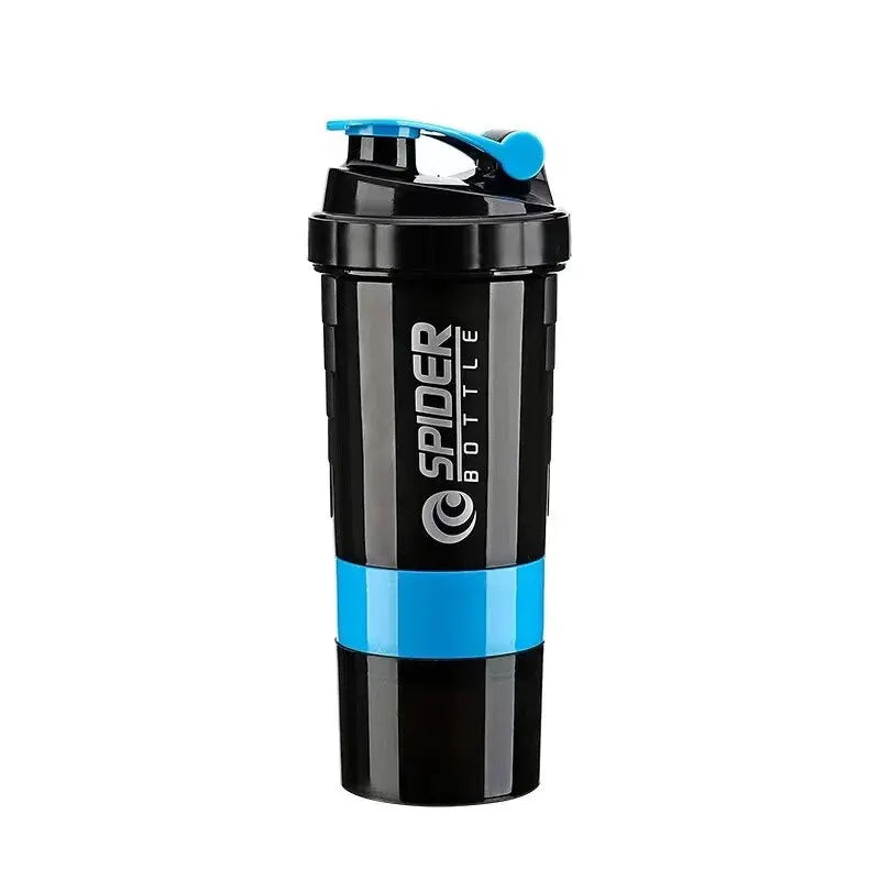 3 Layer Protein Shaker Bottle with Storage Compartments