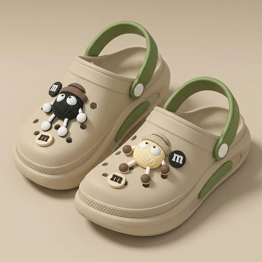 Women’s Summer EVA Clogs with 3D Charms Non Slip Beach Shoes