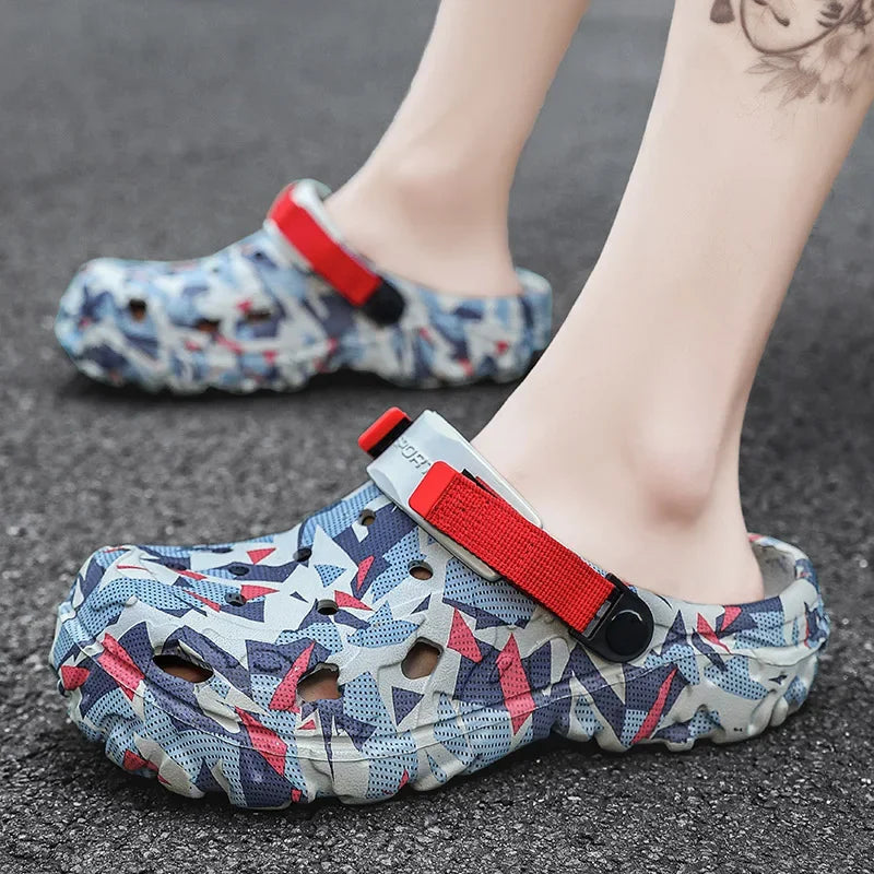 Men’s Camouflage EVA Garden Clogs Outdoor Sandals