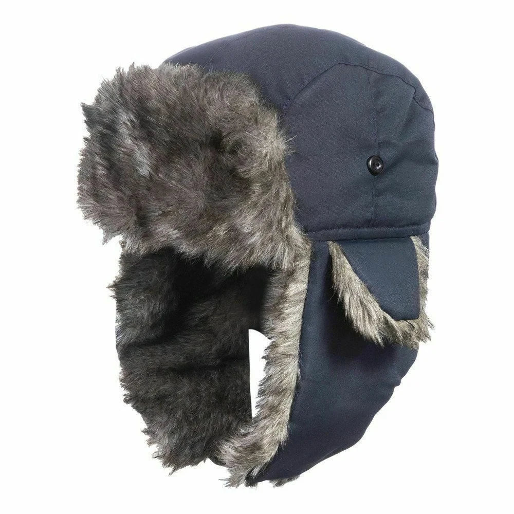 Men's Winter Russian Ushanka Trapper Hat with Ear Flaps