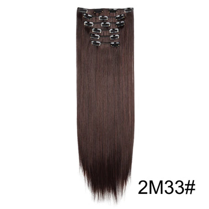 WIGSIN Women's 6 Piece Long Straight Clip In Hair Extensions