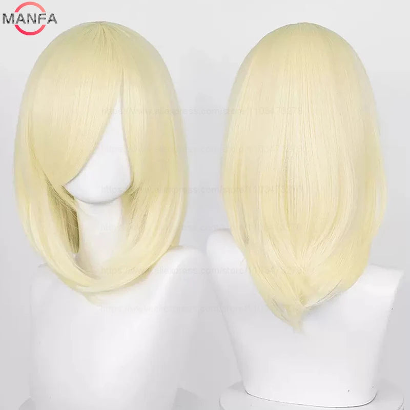 40cm Heat Resistant Anime Cosplay Wig with Bangs
